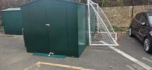 Ark Evelyn Grace Schools Plus Storage Container in Car Park