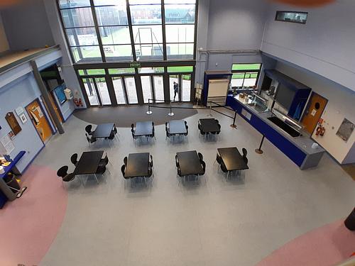 Altrincham Grammar School for Boys. Sports Hall Foyer