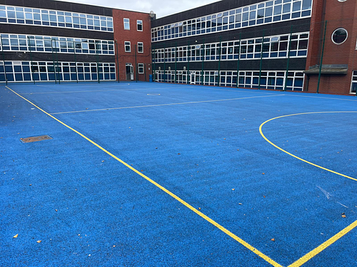 Hendon School Blue Sports Court
