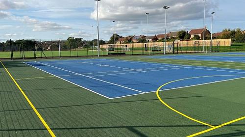 Robert Smyth Academy MUGA 4 crt flood lit Tennis. Netball