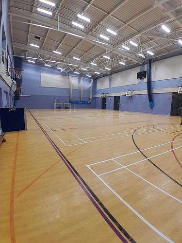 Altrincham Grammar School for Boys. 2nd Half Sports Hall 