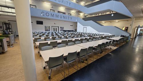 St Paul's Way Secondary School Atrium/Dining Hall 1